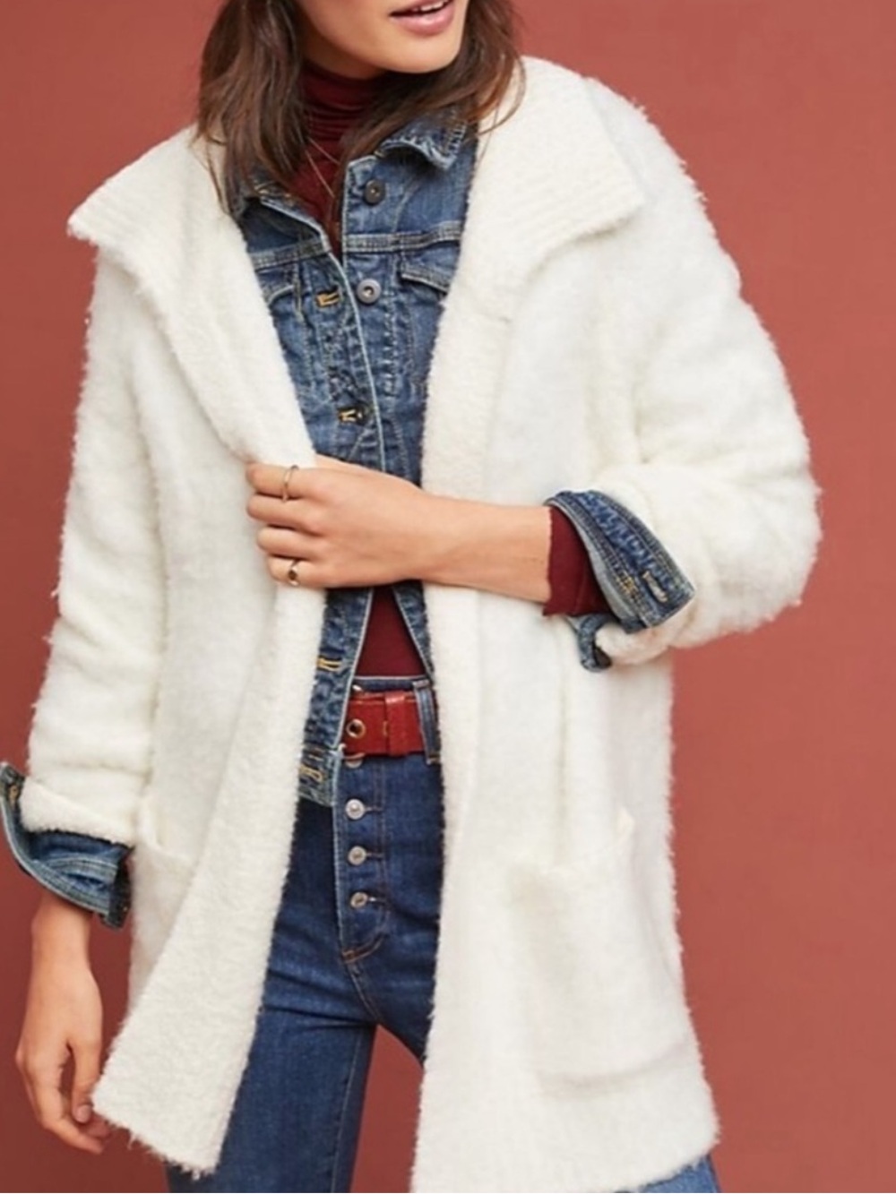 Anthropologie Sleeping On Snow cardigan